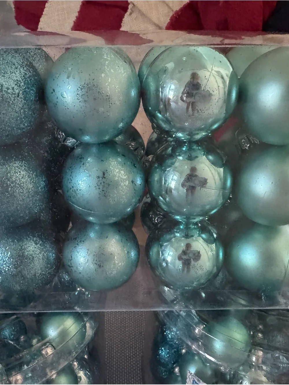 Target Teal Blue Christmas Ornament and Garland Set